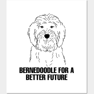 Funny Bernedoodle Posters and Art